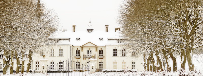 chateau sous la neige